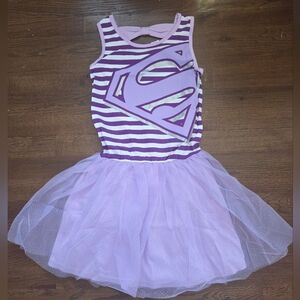 NWOT Supergirl 10/12 Purple Tutu Tank Dress